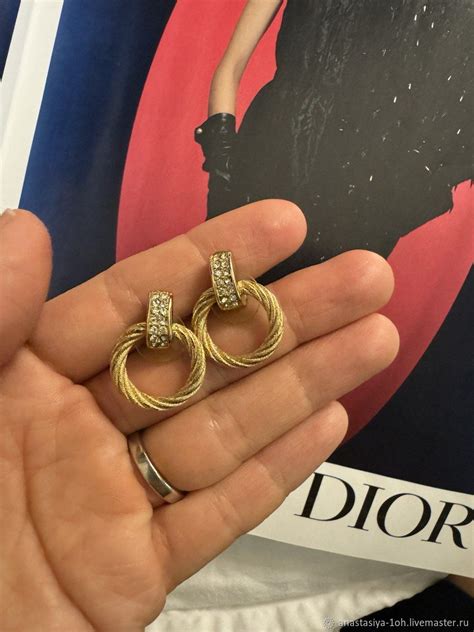 серьги christian dior|Серьги .